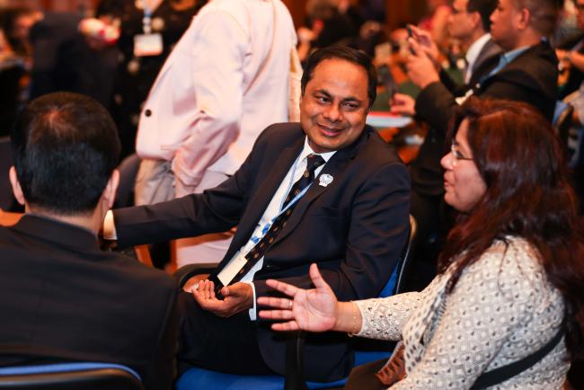 Delegates during the meeting