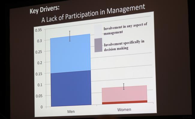 A slide of the presentation 