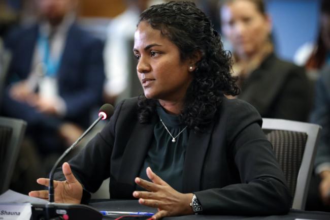 Aminath Shauna, Minister of Environment, Climate Change and Technology, Maldives 