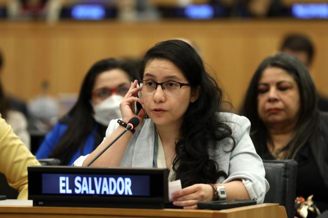 Ligia Flores, El Salvador, facilitated the informal discussions on capacity building