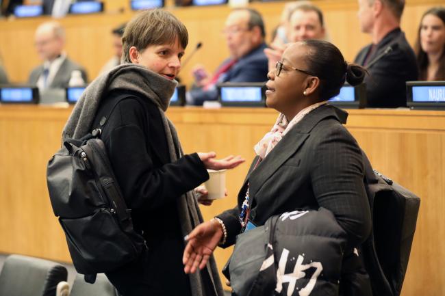 Aurore Maillet, EU, with Marie-May Muzungaile, Seychelles