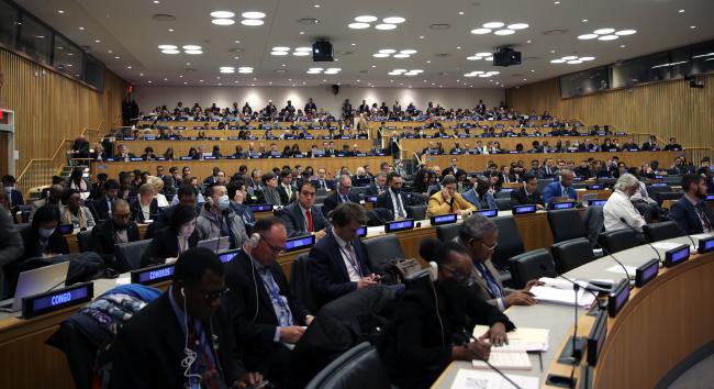 View of the room during plenary