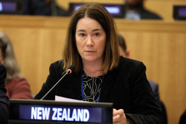 Victoria Hallum, New Zealand, facilitated the informal discussions on implementation and compliance, and dispute settlement