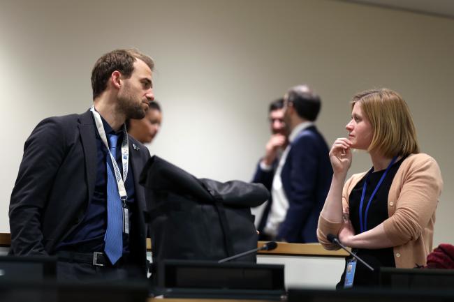 Arne Langlet, University of Vienna, with Emily Rowley, International Chamber of Shipping