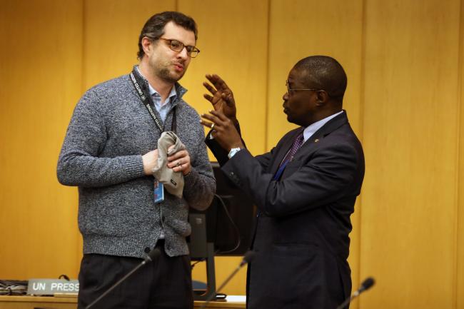 Daniel Stewart, Cuba, with James Waweru, Kenya