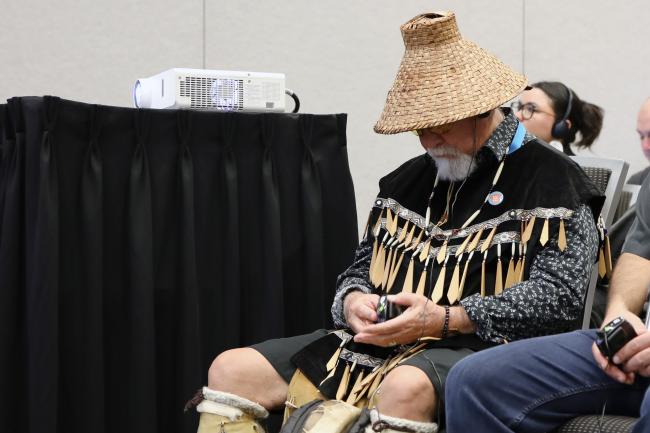 Elder Saplek Bob Baker, Sḵwx̱wú7mesh Úxwumixw Squamish Nation 