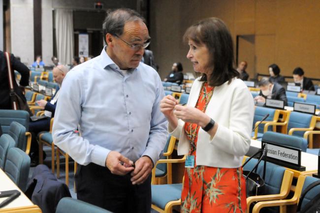 Reggie Hernaus, the Netherlands, and IP Co-Chairs Kay Williams, UK