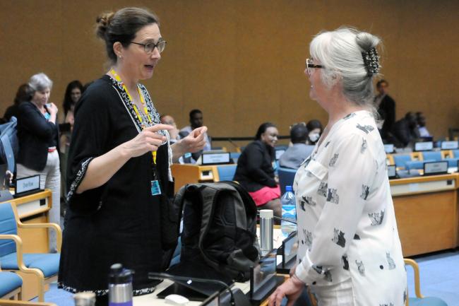 Susan Haffmans, PAN Germany, and Liz Hanna, WFPHA