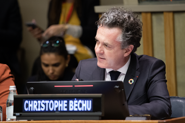 Christophe Béchu , Minister for Ecological Transition and Cohesion of the Territories - UNWater2023 - 23 March 2023 - Photo