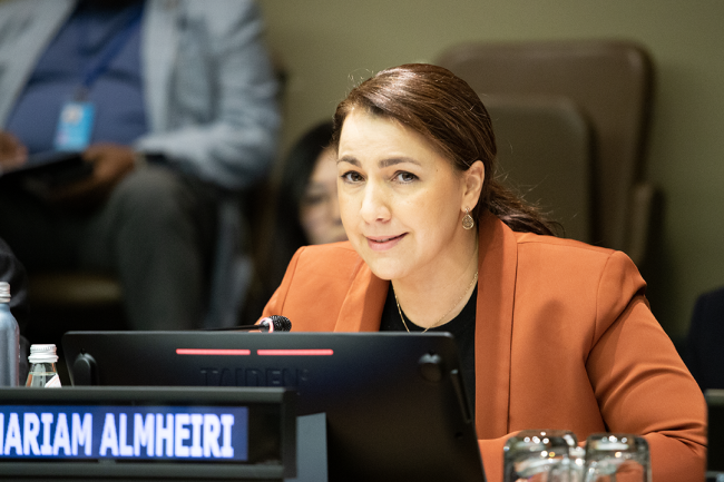 Mariam Almheiri, Minister of Climate Change and Environment of UAE - UNWater2023 - 23 March 2023 - Photo