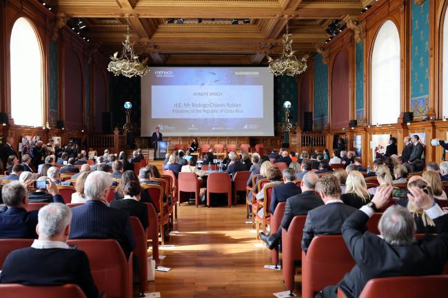 A view of the meeting room at the Oceanographic Museum of Monaco