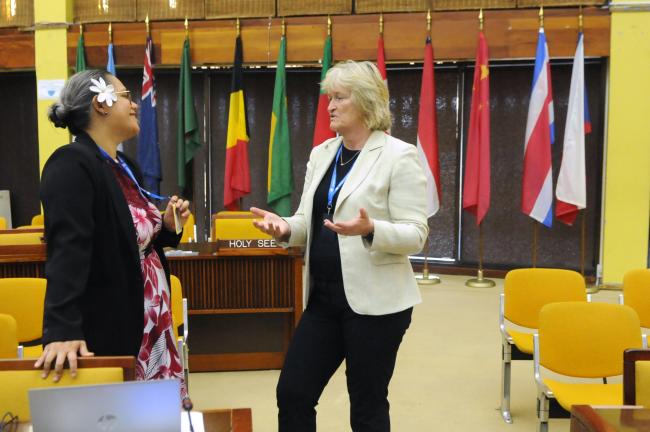 Alex Herman, Cook Islands, and Sara Azadam, Germany