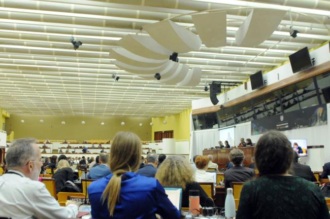 Council members during Monday's proceedings