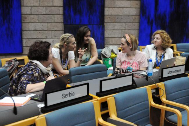 Delegates from North Macedonia, Serbia, Montenegro, and Bosnia and Herzegovina