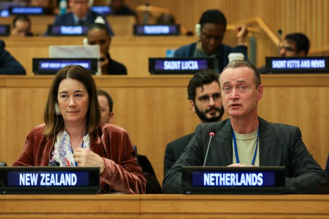 Victoria Hallum, New Zealand, and René Lefeber, the Netherlands