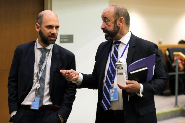 Sérgio Carvalho, Portugal, with Miguel de Serpa Soares, Secretary-General of the IGC, Under-Secretary-General for Legal Affairs and UN Legal Counsel