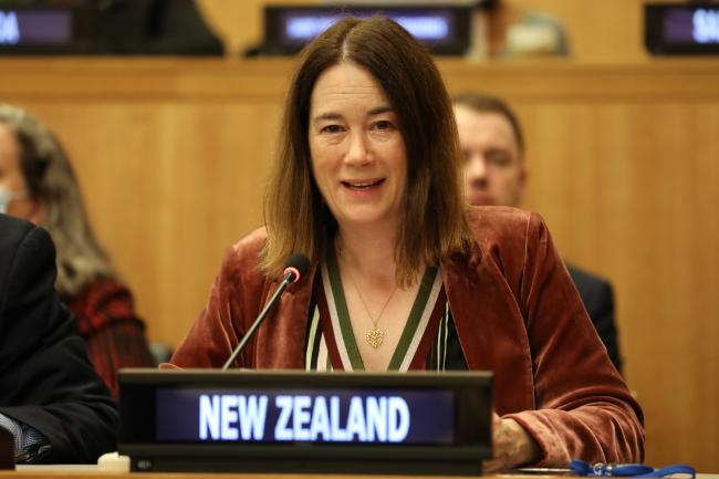 Victoria Hallum, New Zealand, reported on the informal discussions on implementation and compliance, and dispute settlement