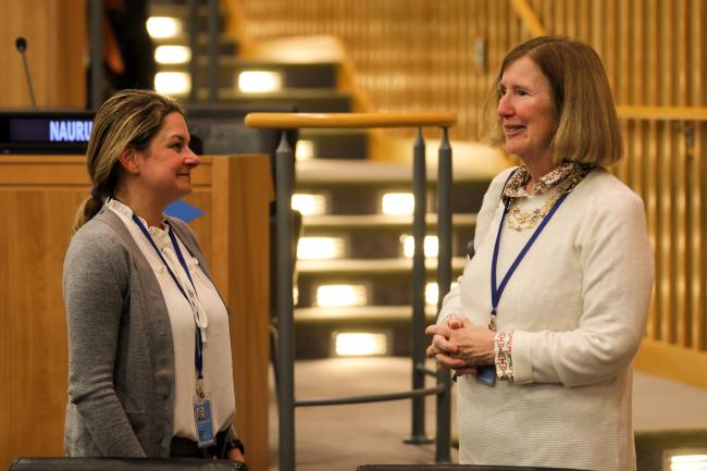 Daniela Diz, WWF International, and Susan Whelan, Holy See