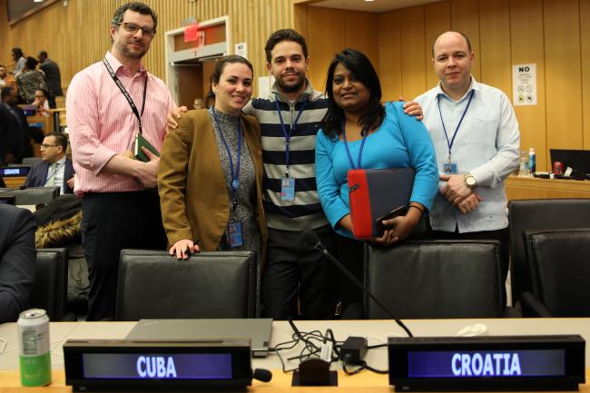 The Cuban delegation