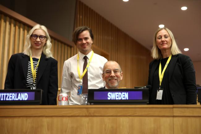 The Swedish delegation