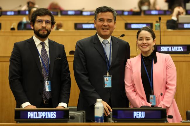 The Peruvian delegation