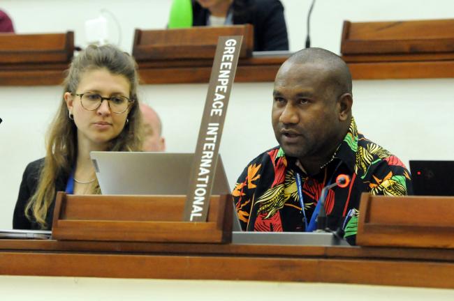 Emma Wilson, DSCC, and Jonathan Mesulam, Greenpeace International