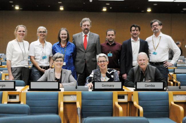 The German delegation
