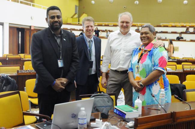Delegates from Fiji and Germany