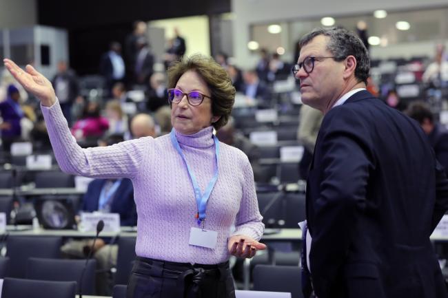 IPCC Vice-Chair Thelma Krug with Éric Brun, France