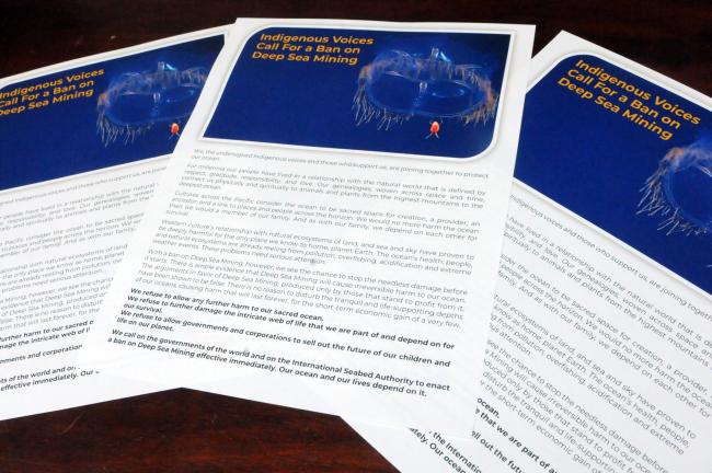 Indigenous Voices Call for a Ban on Deep Sea Mining 