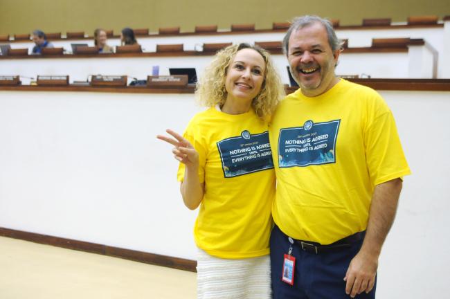 Noémie Wouters and Pablo Andres Vidal, ISA Secretariat