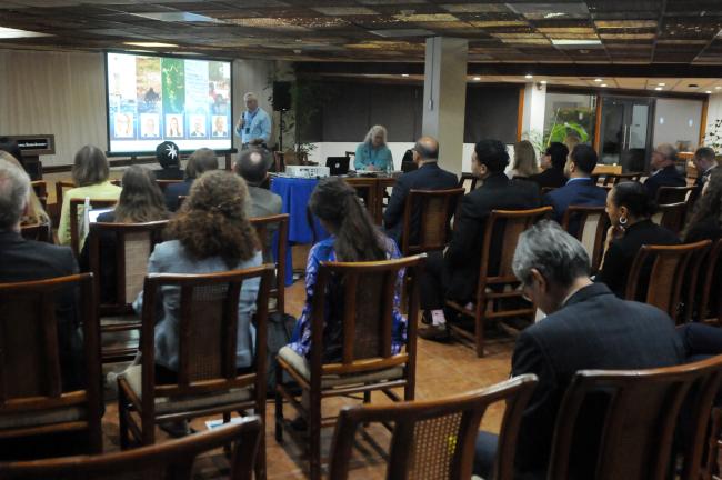 Participants during the side event on Update on the Social Impact Assessment for the NORI-D Polymetallic Nodule Collection Project