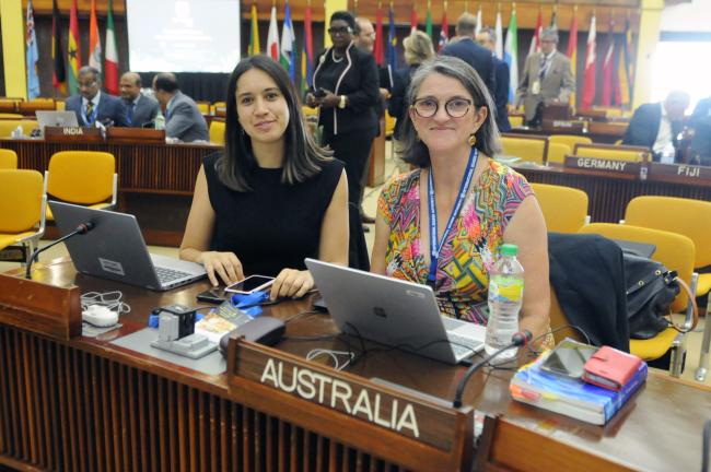 The Australian delegation