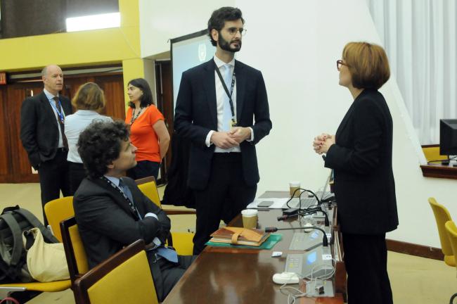 Jeroen Gutter and Tom Diedreren, the Netherlands, with Elisabete Cortes Palma, Portugal