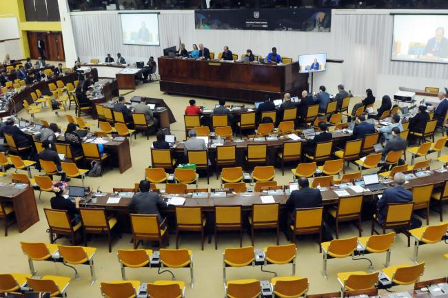 A view of the Council meeting on its last day