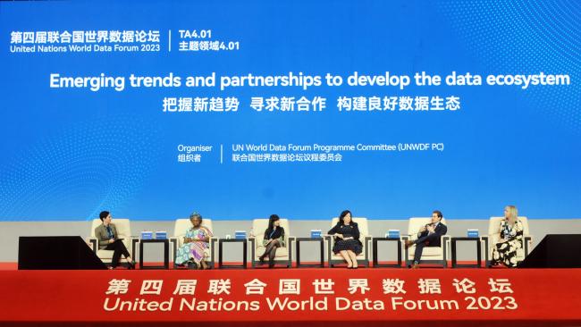 Panel speakers of the High-level Plenary on Emerging Trends and Partnerships to Develop the Data Ecosystem