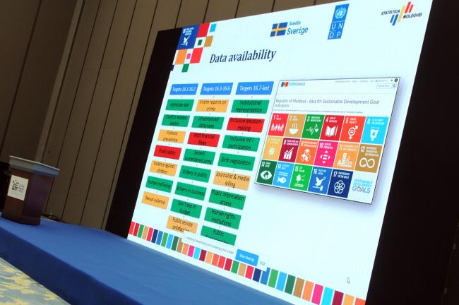 A slide from the presentation by Aurelia Spataru, National Bureau of Statistics of the Republic of Moldova