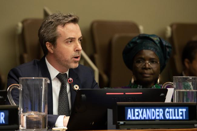 Alexander Gillett, CEO, HowGood- UNFF18 - 9May2023 - Photo