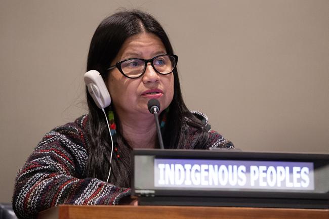 Claudia Velandia-Onofre, Semilla Warunkwa - UNFF18 - 9May2023 - Photo