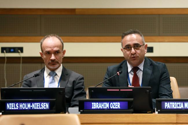 Niels Holm-Nielsen, Global Facility for Disaster Reduction and Recovery, World Bank, and Ibrahim Ozer, Director-General for Disaster Management and Climate Change, "Ibrahim Ozer, Director-General for Disaster Management and Climate Change, Turkish Red Crescent