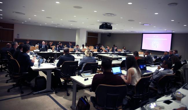 View of the room during the Human Mobility in the Context of Disasters event