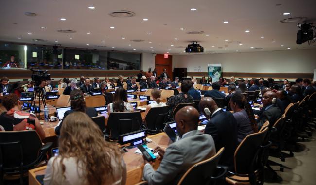 View of the room during the event