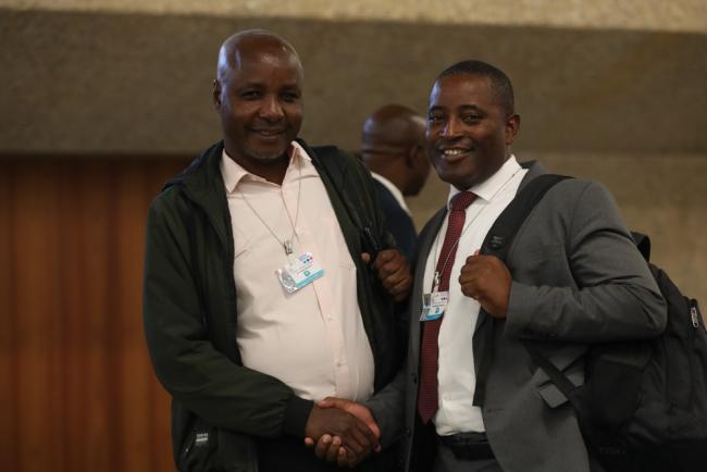 Fredrick Muchiri, Kenya, and Christopher Kanema, Zambia