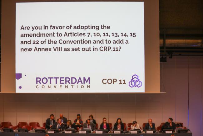 Delegates participate in a second secret vote