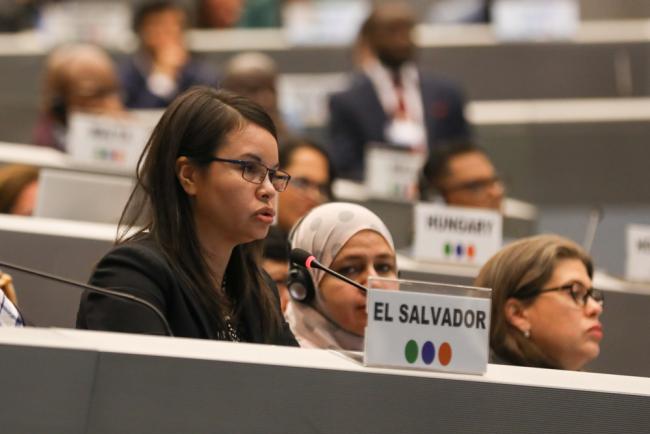 Yessenia Lozano Gallegos, El Salvador, on behalf of the Group of Latin America and Caribbean Countries (GRULAC)