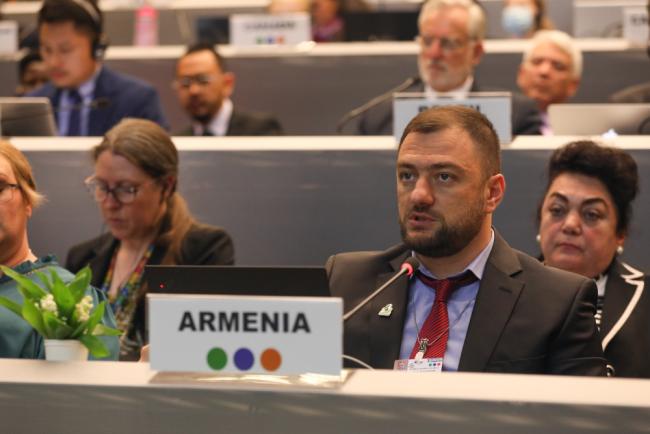 Artak Khachatryan, Armenia, on behalf of the Eastern European Region 