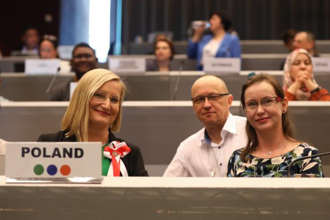 The delegation from Poland