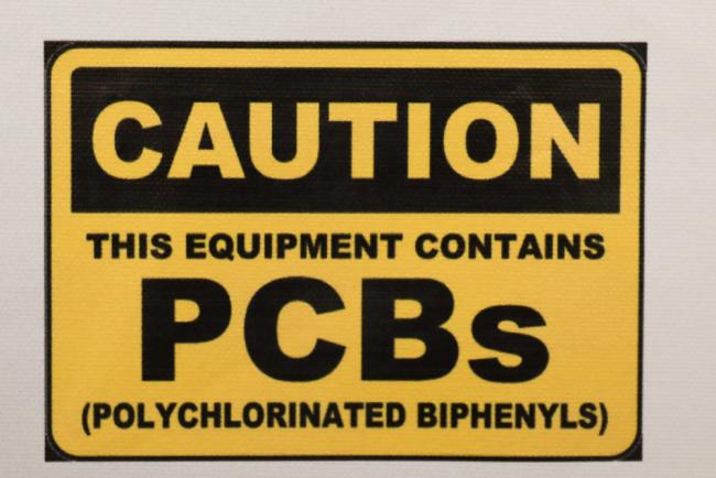 Caution this equipment contains PCBs