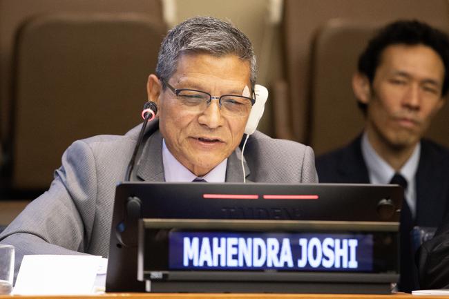 Mahendra Joshi, International Forest Policy - UNFF18 - 9May2023 - Photo