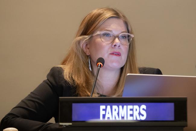 Mia Crawford, Farmers - UNFF18 - 9May2023. - Photo